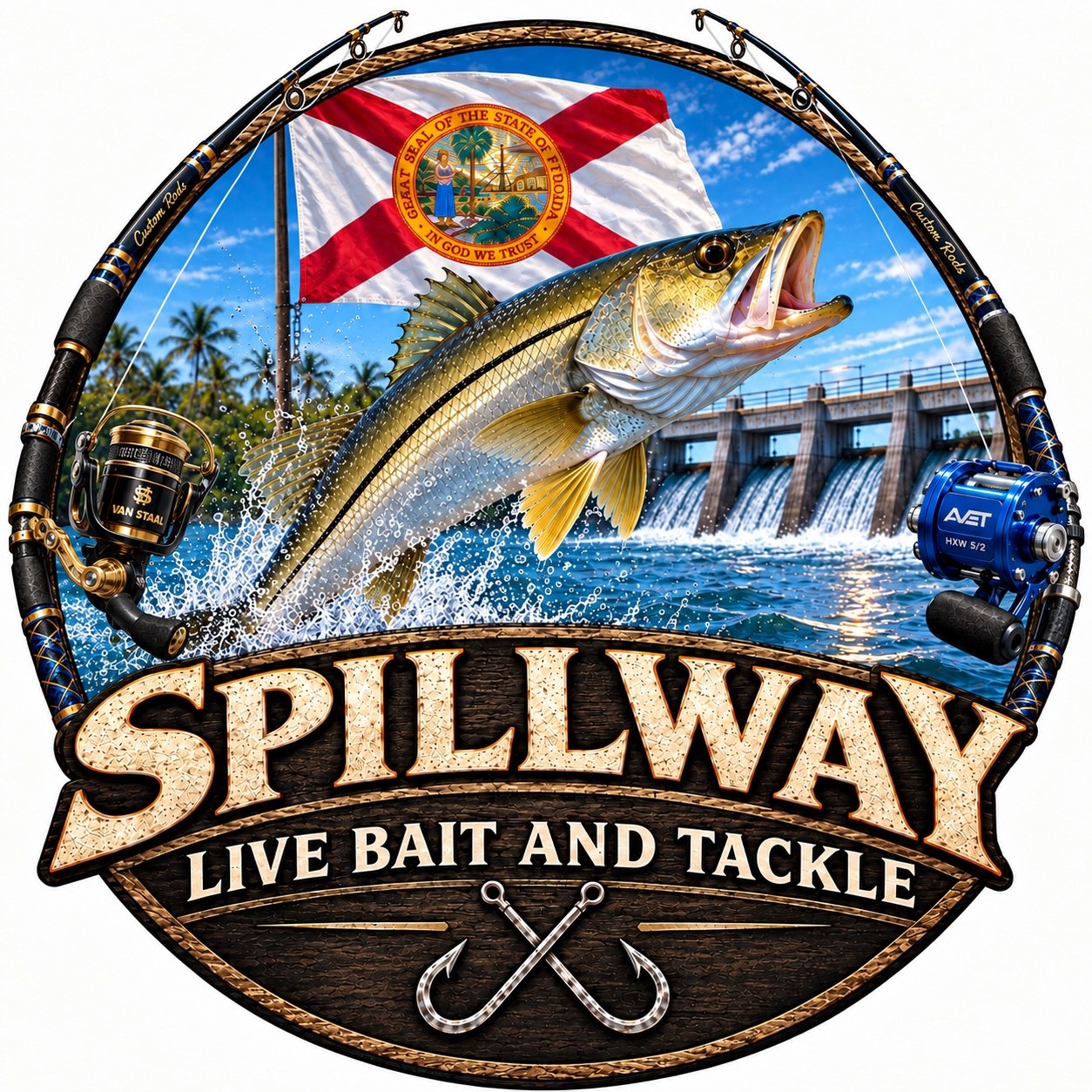 Spillway Live Bait and Tackle logo