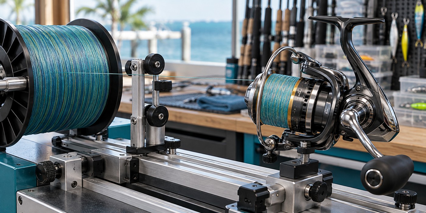 AI-generated illustrative image of reel spooling service